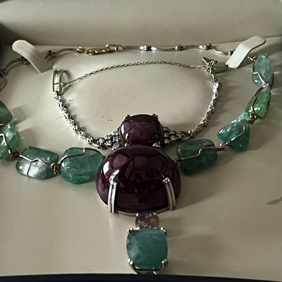 Huge no heat 57.33 ct ruby, diamond 14k  bracelet - Picture 13 of 16